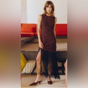 Simon Miller Casablanca Crepe Fringe Dress